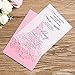 ponatia 25PCS Laser Cut Crown Wedding Invitations Cards For Birthday Sweet 15 Quinceañera Party Invite, Wedding Bridal Engagement Invite (Pink)