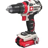 PORTER-CABLE 20V MAX Cordless Drill Driver Kit with 2 Batteries and Charger, 1/2 Inch (PCCK607LB)