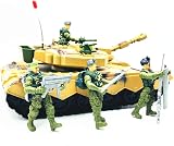 Fycooler Army Tank Toy Friction Powered 4 Soldier Figures Missile Launcher view 4
