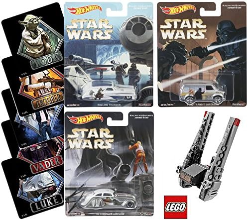 Lego Star Wars Kylo Ren's Command Shuttle &amp; Hot wheels Ralph McQuarrie Ford Transit Supervan Darth Vader Pop Culture / Rolling Thunder / '34 Chrysler Airflow / Real Riders Polybag 30277