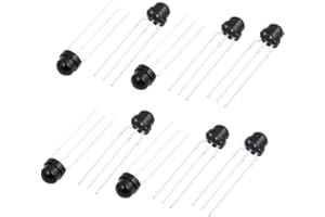 Aexit 10Pcs CHT-0038M 3Pins 5mm Round Head Infrared Receiver Photodiodes IR Diode