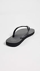 Tory Burch Thin Flip Flop Black Sandal