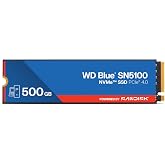 WD Blue SN5100 500GB NVMe SSD - M.2 2280, PCIe Gen 4.0, Internal Solid State Drive - Read Speeds Up to 6,600MB/s, Upgrade Storage for PC/Laptops - WDS500G5B0E