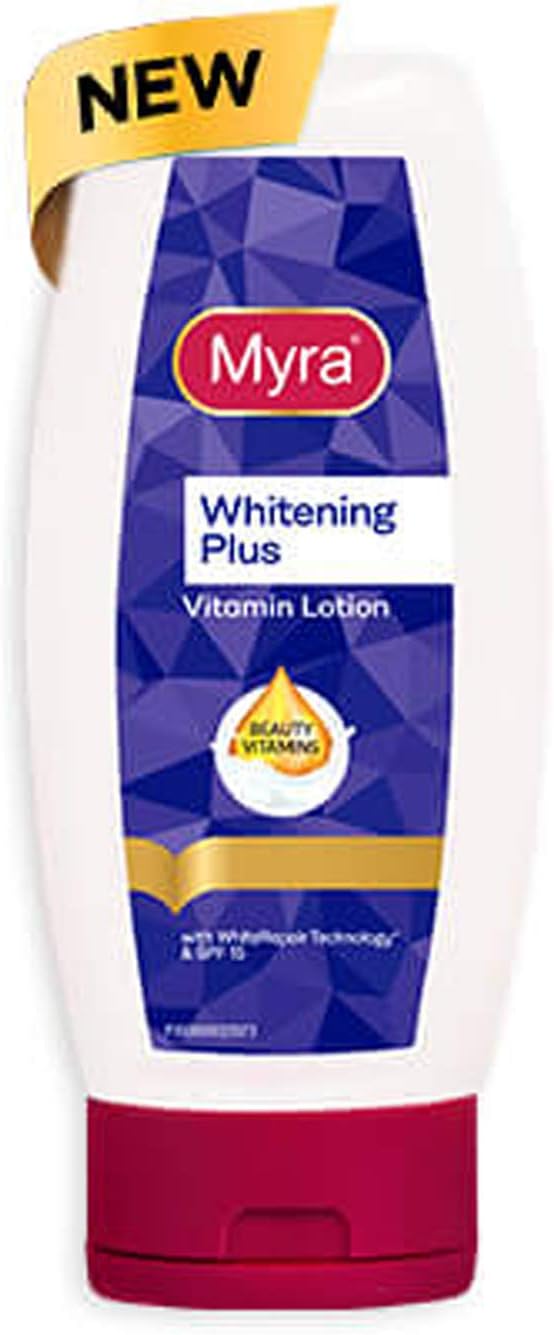 Myra Whitening Plus Vitamin E Lotion with WhiteRepair Technology SPF 15 Skin Whitening Lightening 200ml