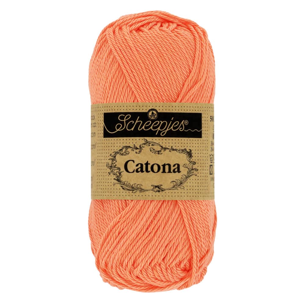 Scheepjes - Scheepjes Catona 410 Rich Coral Yarn - 1x10g