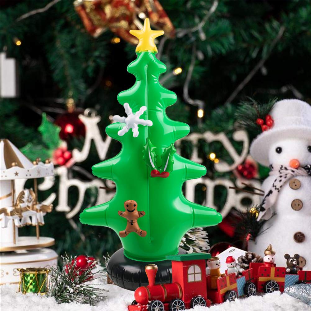 FuturePlusX Inflatable Christmas Tree, Christmas Blow Ups with 7PCS Christmas Decoration Kit for Ornament Indoor Outdoor Christmas Yard Decoration Holiday Decorations