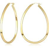 Large Gold Knot Hoop Earrings for Women 18K Gold Hoop Earrings Statement Lightweight Hoops Trendy Gold Hoops Earrings Jewelry