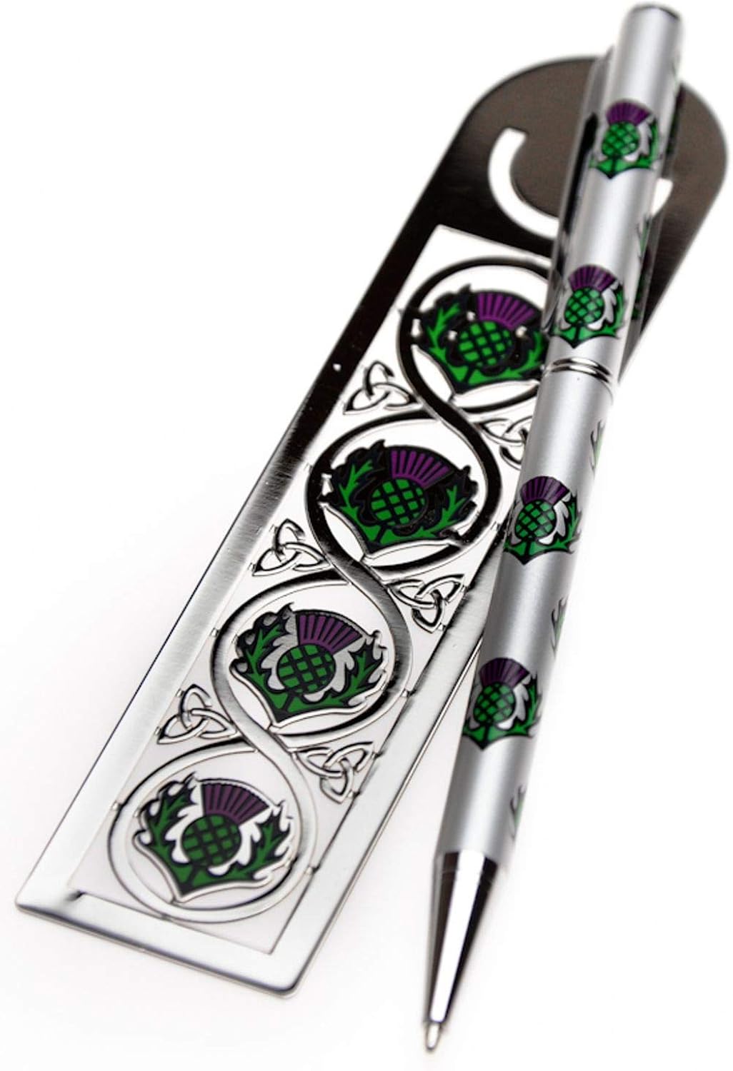 J R Jewellery 428011 Sea Gems Gift Boxed Thistles Bookmark & Pen Set 0933