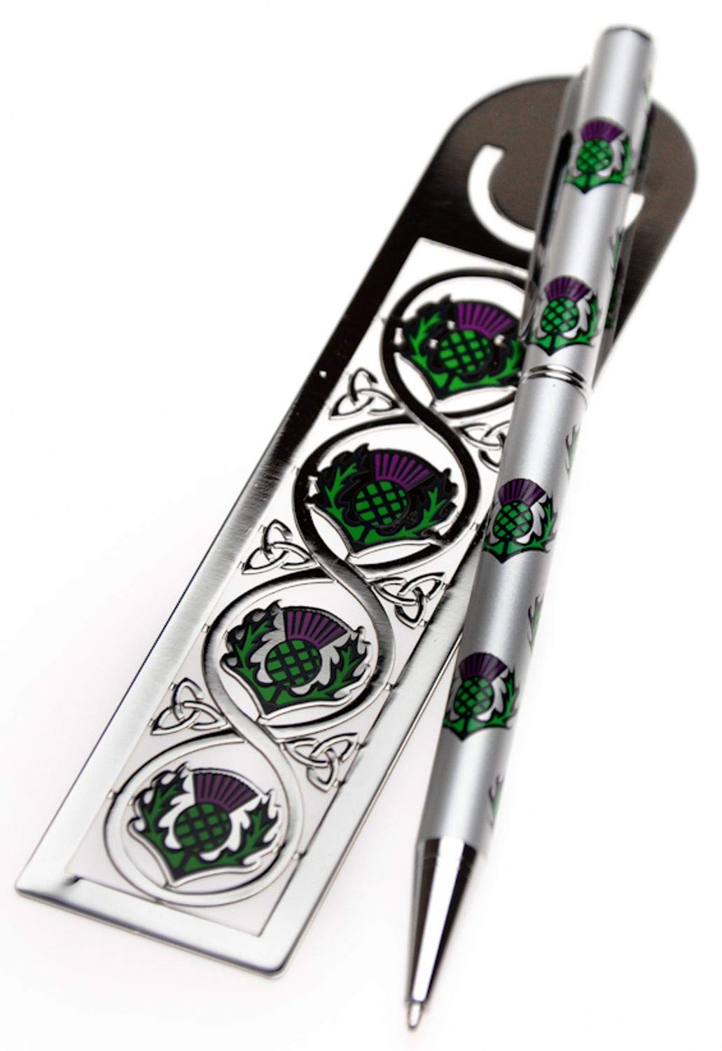 J R Jewellery 428011 Sea Gems Gift Boxed Thistles Bookmark & Pen Set 0933