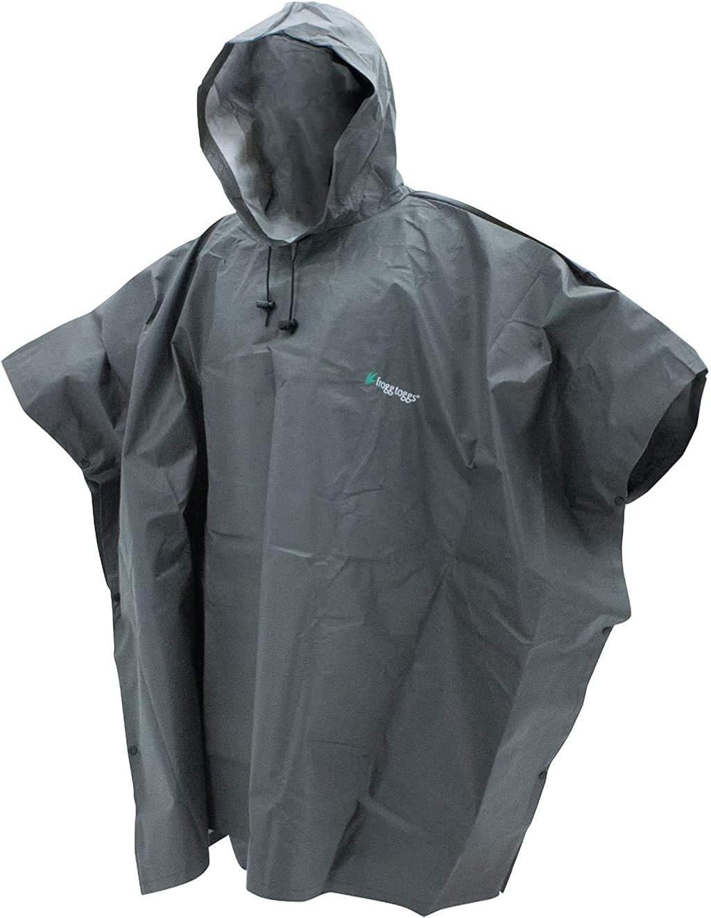FROGG TOGGS Men's Ultra-Lite2 Waterproof Breathable Poncho, Carbon Black, One Size: Clothing