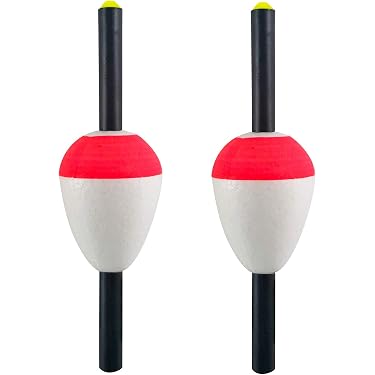 4pcs Weighted Slip Fishing Bobbers – Popping Corks For Saltwater & Freshwater (Multi-Size)