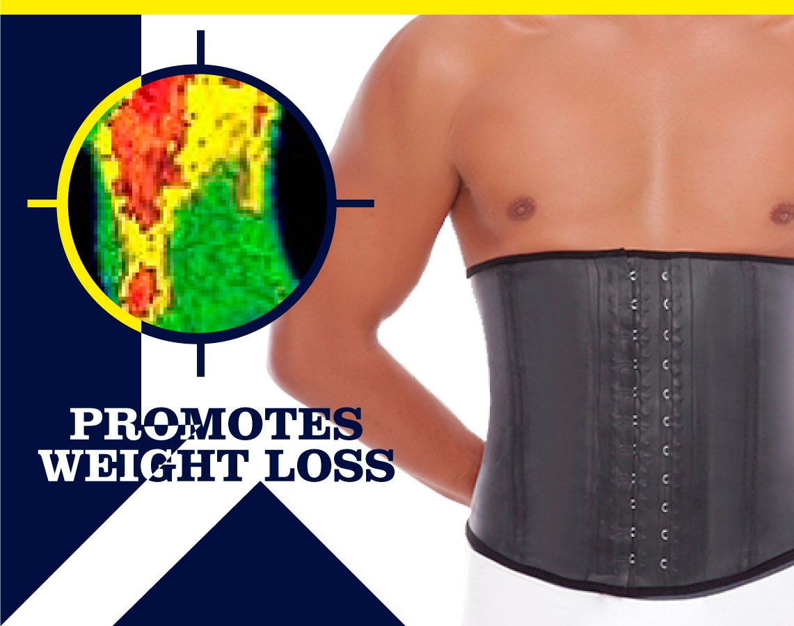 Fajas Colombianas Mens Latex Waist Trainer Workout Sport Shapewear