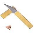 Kiridashi Craft Pocket Knife Japanese Blade Brass Handle with Sheath