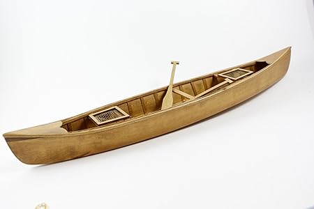 Canoa Canottaggio 40 Cm Legno Modellismo Barca Amazon It Casa E Cucina