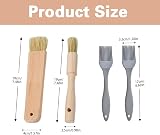 YMTWSRY 4pcs Pastry Brush Wood Silicone Basting BBQ Baking Cake Meat Desserts view 2