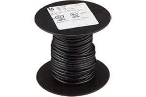 Southwire COMPANY LL 11579041 50' 14SOL BLK THHN Wire; 14 Guage; Black