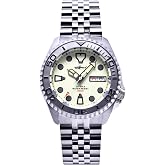 LURCAN Heimdallr Watch Mens Automatic Diver Watch 200M Full Lume Beige Dial