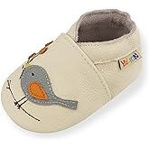 YALION Baby Soft Leather Shoes Suede Sole Infant Toddler First Walking Sports Crib Moccasins
