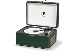 DANFI AUDIO DF Rechargeable CD Player Retro with Upgraded Speakers Bluetooth in/Out Wireless Transmission Portable Music Player Boombox Dark Green