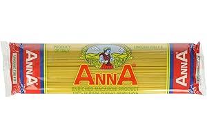 ANNA HOME COLLECTION Anna - Italian Linguine Fini Pasta No. 8, (6)- 16 oz. Pkgs.