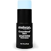 Mehron Makeup CreamBlend Stick | Face Paint, Body Paint, & Foundation Cream Makeup | Perfect for Halloween .75 oz (21 g) (Pastel Blue)