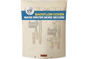 BANGIE Backflow Preventer Insulation Cover | 5 Layers of Protection Preventer Cover Insulated Pouch | Double Wall Cotton Winter Water Well Pump Covers Sprinkler Valve Cover Insulated (16" W x 20" H)