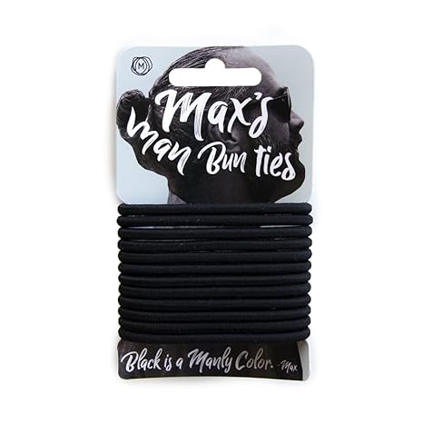 Max S Man Buns No Tangle No Damage Soft Hair Elastics Supports 7