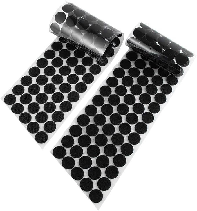 way2top Self Adhesive Dots, Strong Adhesive 100 Pairs/lot, Hook & Loop