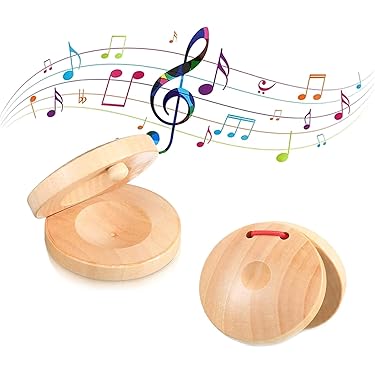 thumbnail image 2 of ERINGOGO Unique Spanish Castanet Percussion Wooden Hand Percussion Instruments For Adults Bulk Set 2 of 13