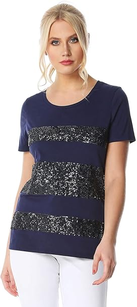 tee shirt brillant femme