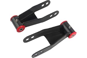 GDYDI 2" Rear Drop Lowering Shackle Suspension Kit Compatible with Ch~evy and G~m~c C1500 C2500 1988-1998, Silverado Sierra 1500 1988-2019, Replaces # 410520