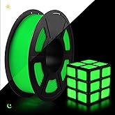 TECBEARS Glow in The Dark PLA Filament, Neatly Wound Luminous PLA 3D Printer Filament, Dimensional Accuracy +/- 0.02mm๏ผFit Most FDM 3D Printers,1KG Spool (2.2 lbs), (Green PLA, Glow Green)