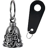 Motorcycle Bell for Biker Good Luck Riding Bells with Hanger Motorcycle Accessory or Keychain for Luck Rider Gift