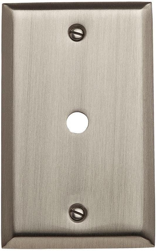 Baldwin 4764.150.CD Classic Square Beveled Edge Cable Cover, Satin Nickel