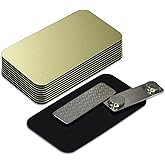 Name Tag/Badge Blanks - 10 Pack - Brushed Gold 1-1/2" X 3", Round Corners, Magnetic Backing