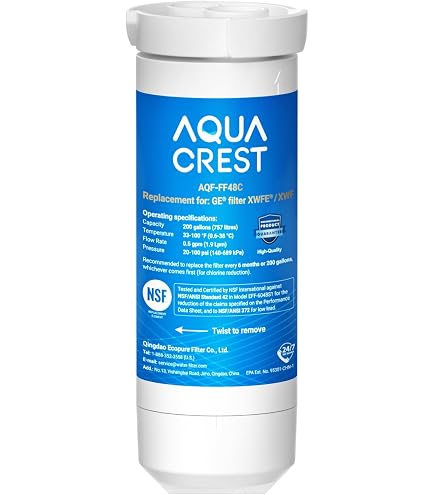 Amazon.com: AQUA CREST XWF Refrigerator Water Filter, Replacement