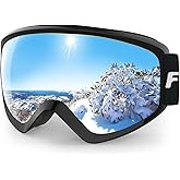 findway Kids Ski Goggles, Kids Snow Snowboard Goggles for Boys Girls Youth OTG