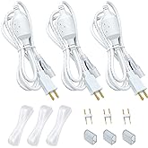 GZBtech 4.92FT Power Cord Connector Kit for 8 * 16mm LED Neon Rope Light,with Pins &amp; End Cap &amp; Heat Shrink Tube Set of 3