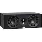 ELAC Debut 3.0 DC53-BK Center Channel Speaker, Black Ash - 1” Aluminum Dome Tweeter & Dual 5.25” Aramid Fiber Woofers - 2-Way Bass Reflex - 57Hz to 38KHz Response