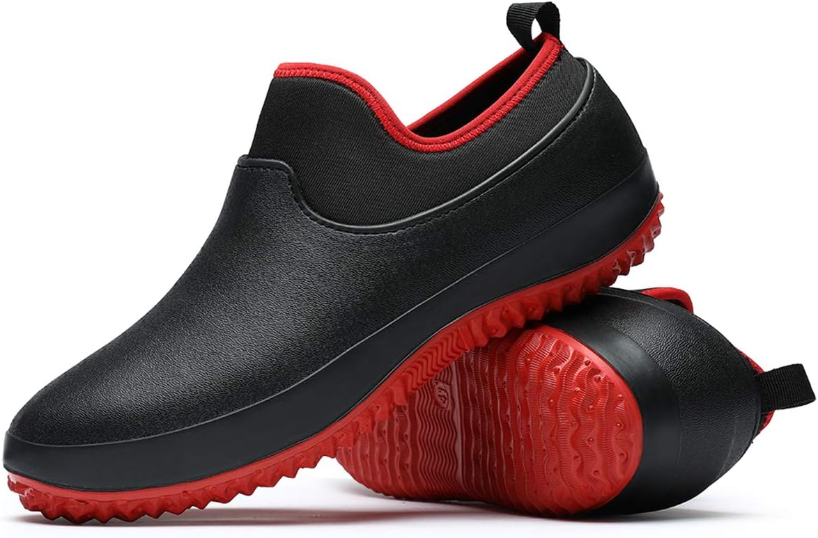 Zapatos De Chef Para Hombre, Resistentes Al Aceite, Impermeables, Antideslizantes, Zapatos De Trabajo De Seguridad Para Cocina, Jardín, Baño, Hospital, Negro