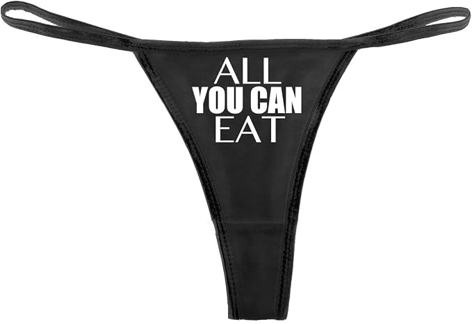 All You Can Eat Sexy Thong Underwear (Black Color) MEDIUM