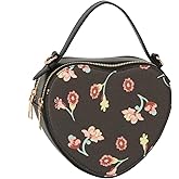 Le Miel Heart Shaped Crossbody Bag for Women – Vegan Leather Top Handle | Cute Heart Purse, Fuax Leather, Gold tone hardware