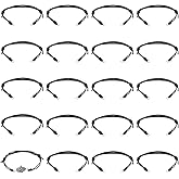 Spritewelry Half-Finished Braided Bracelets Adjustable Braided Cords Slider Wrap Friendship Bracelets for Boho Surfer Wrist Fashion Bangles 23.5cm