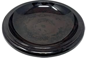 BIRDS AND BEYOND Bird Bath Bowl Only - 19" Dia. Antique Brown Fiber Clay Bird Bath Bowl, Lightweight 5lbs.