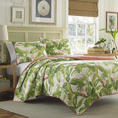 Tommy Bahama - King Quilt Set, Reversible Cotton Bedding with Matching Shams, Lightweight Home Decor for All Seasons… 61y2NlUgDDL