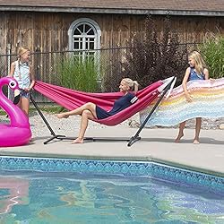 Vivere Double Polyester Hammock with Space Saving