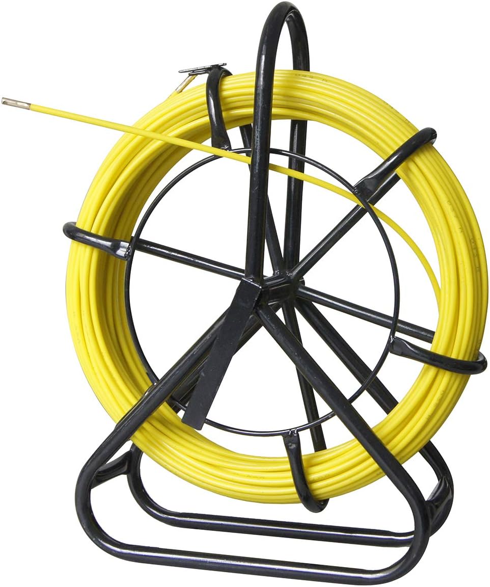 KATSU Fiberglass Duct Rodder 6x50M with Steel Stand and Brake, Fiberglass Electric Cable Installation Tool - Image 5