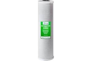 iSpring FC25B Whole House Water Filter, CTO Carbon Block, 20” x 4.5” for Sediment & Chlorine Removal