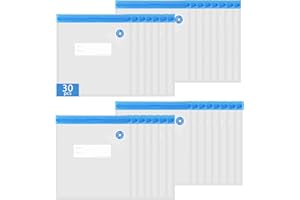 Chef Preserve Reusable Vacuum Sealer Bags, 30-Pack Sous Vide Bags, Leakproof Food Storage Bags for Freezer, PEVA Material, Ea