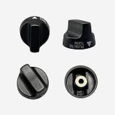 YHOLSDAS Gas Griddle Burner Knobs Replacement for Blackstone 36" &amp; Flat Top Gas Griddle 28" Black, Burner Knobs Replacement for Blackstone 1517 1853 1554 1825 1836 2314 2335(4 Pcs)